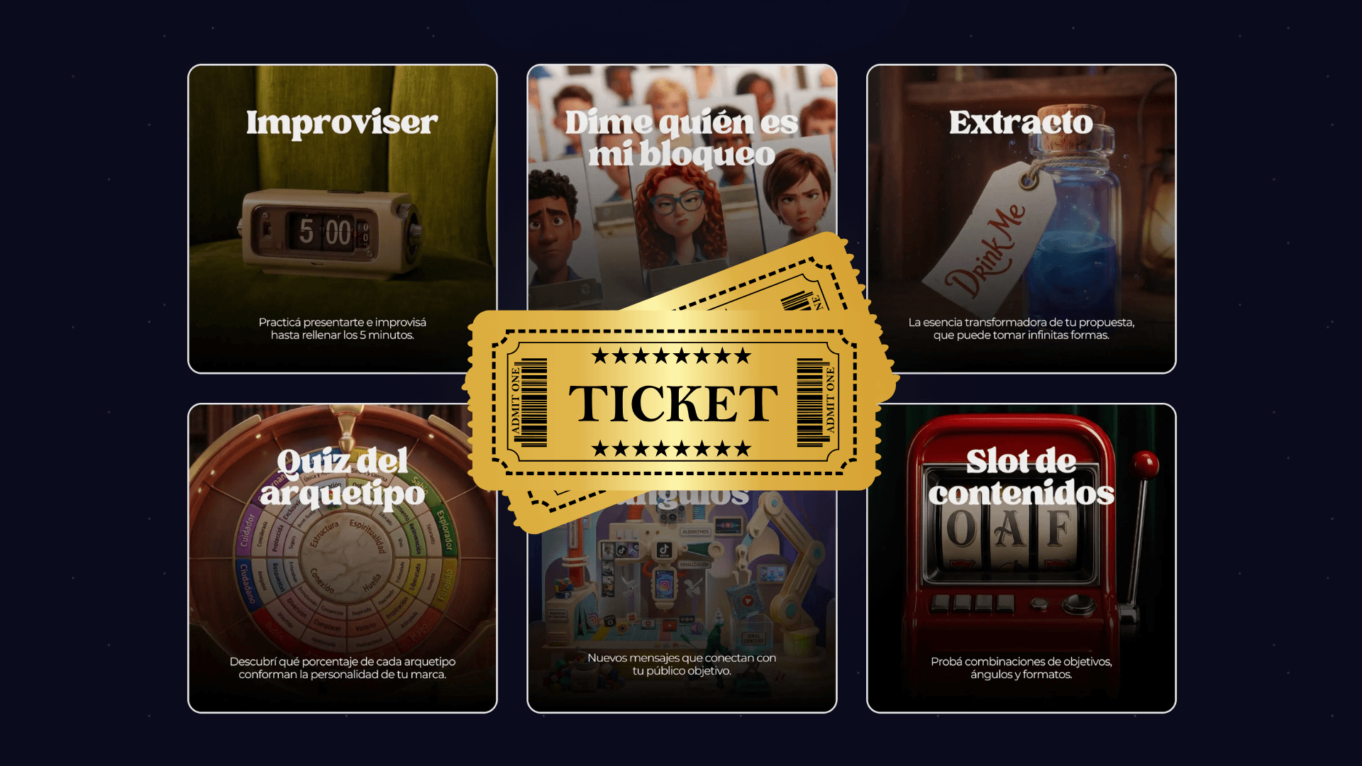 Ticket a CreatividadesPLAY